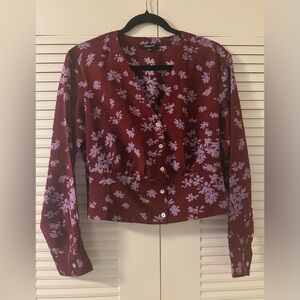 Madewell Cropped Blouse/Jacket